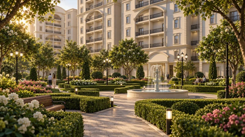 Landscaped gardens